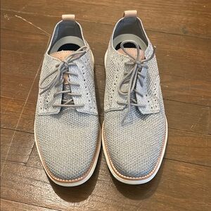 Men's Gray Knit Oxford Shoes